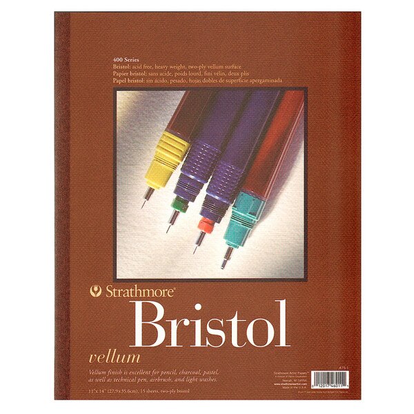 Strathmore 400 Series Vellum Bristol Pad 11x14